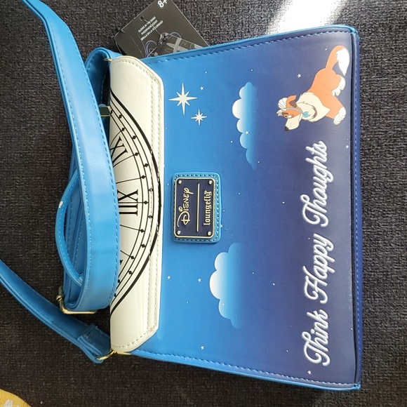 New with tags glow in the dark Loungefly peter pan purse and wallet - Picture 2 of 4